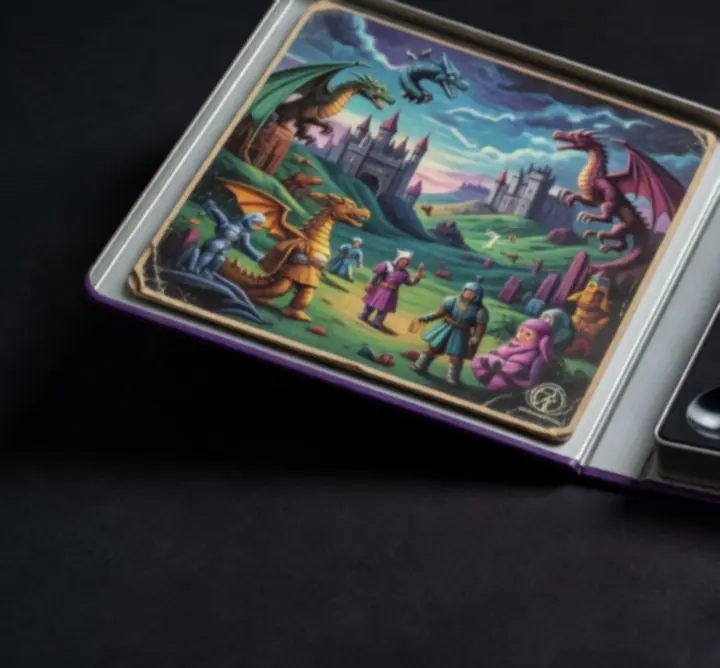 Steelbook de jeu PC ouvert révélant le disque et l'artwork intérieur.
